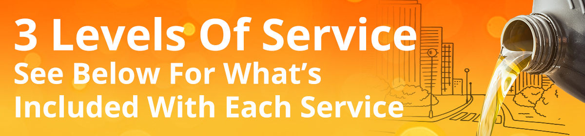 3 Levels of Service Banner - Car Servicing Worksop